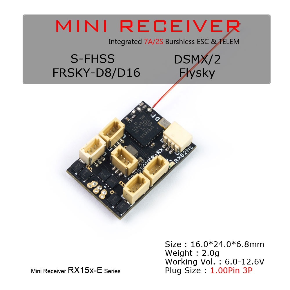 Brushless Motor Thrust Test Stand - Ricevitore Mini Micro RX DW Hobby